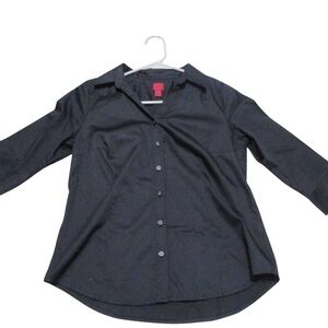212 Collection Black Petite Stretch Shirt